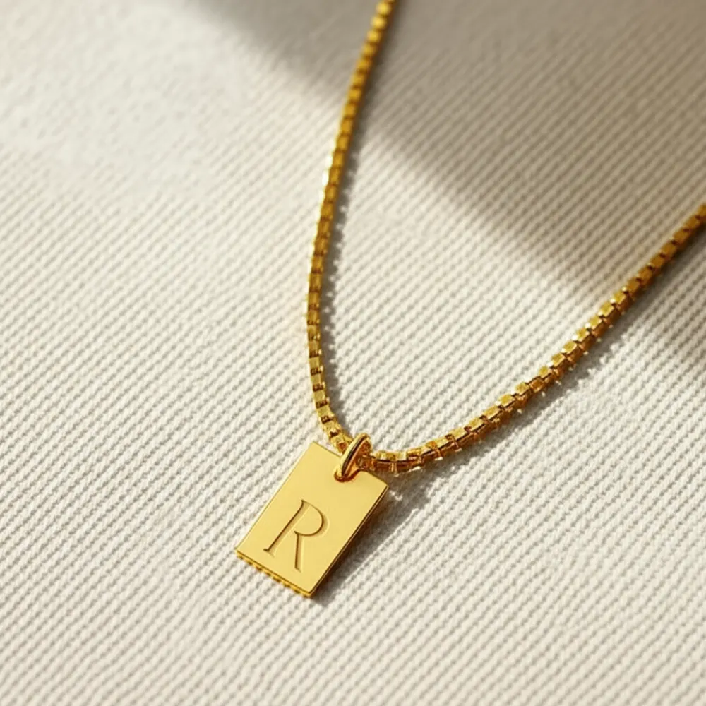 Initial Tag Promise Necklace - Image 5