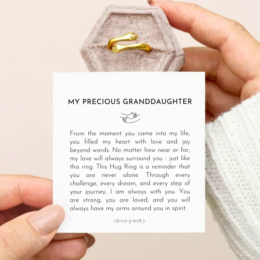 My Precious Granddaughter - Gold Hug Ring - Image 3