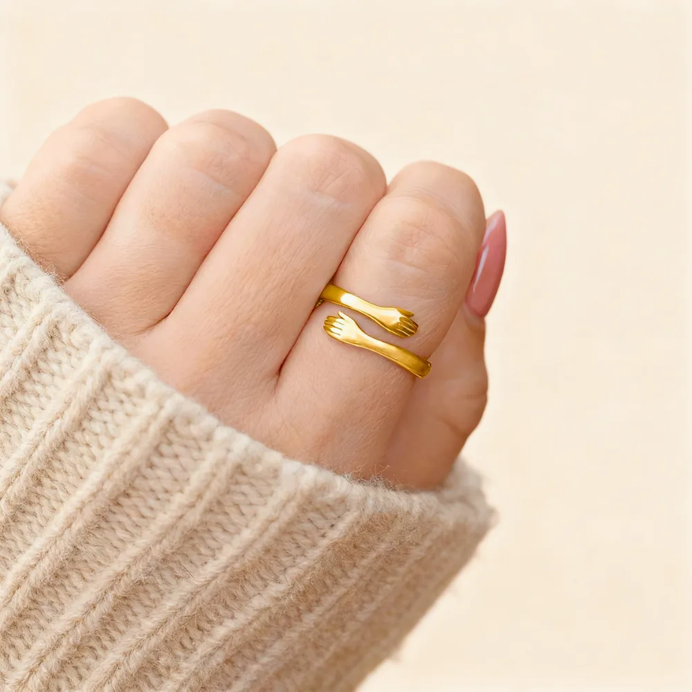 My Precious Granddaughter - Gold Hug Ring - Image 5